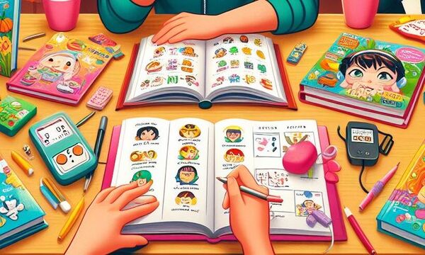 japones com livros infantis